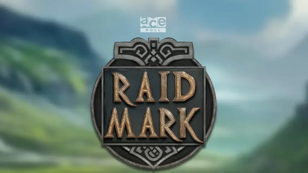 Raidmark slot game interface featuring Viking warriors and longships